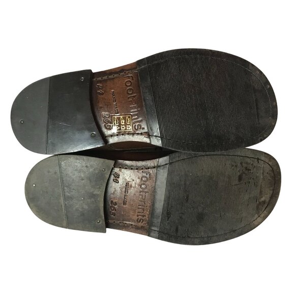 Birkenstock Footprints Handmade Brown Leather Derby Shoes Mens  8/41 (3 OF 3) - Picture 6 of 13